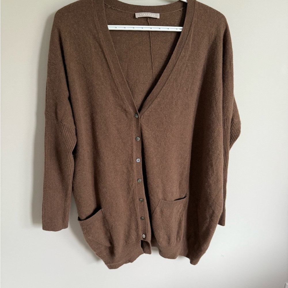 Stefanel Chocolate Brown Women's Cardigan